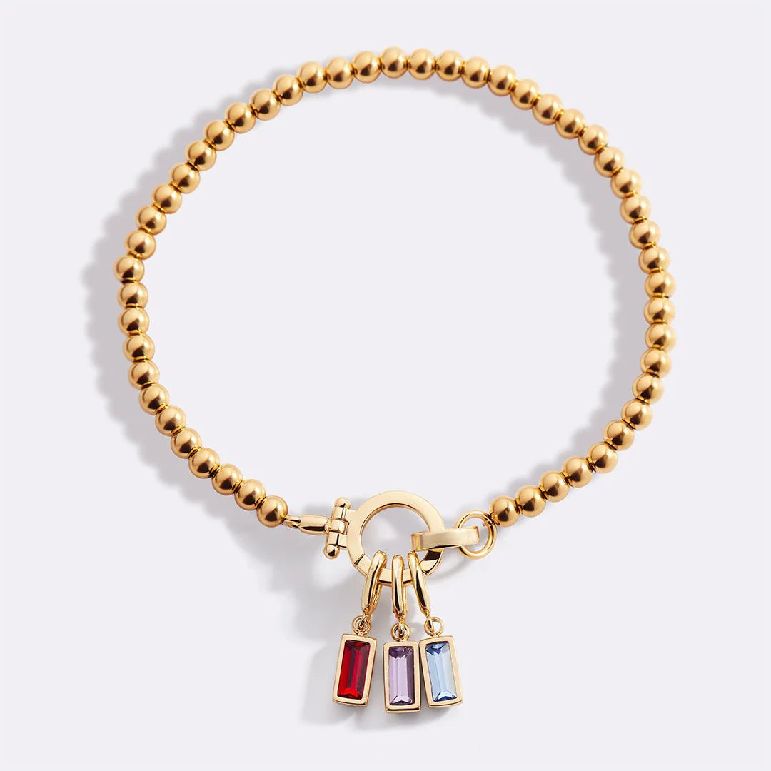 Free Diy Twelve Birthstone Small Flower Bracelet