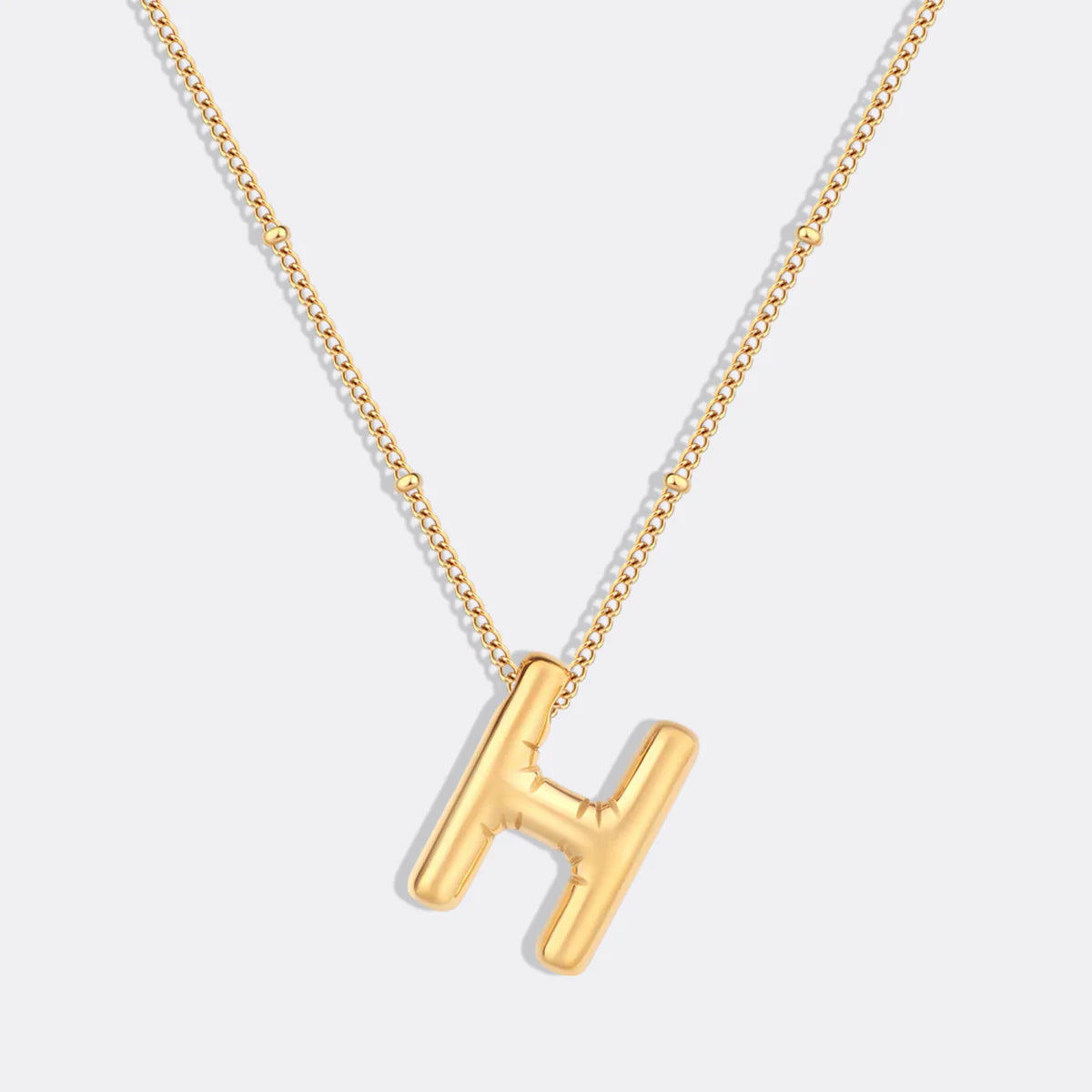 Glänzende Buchstaben Halskette aus Kupfer