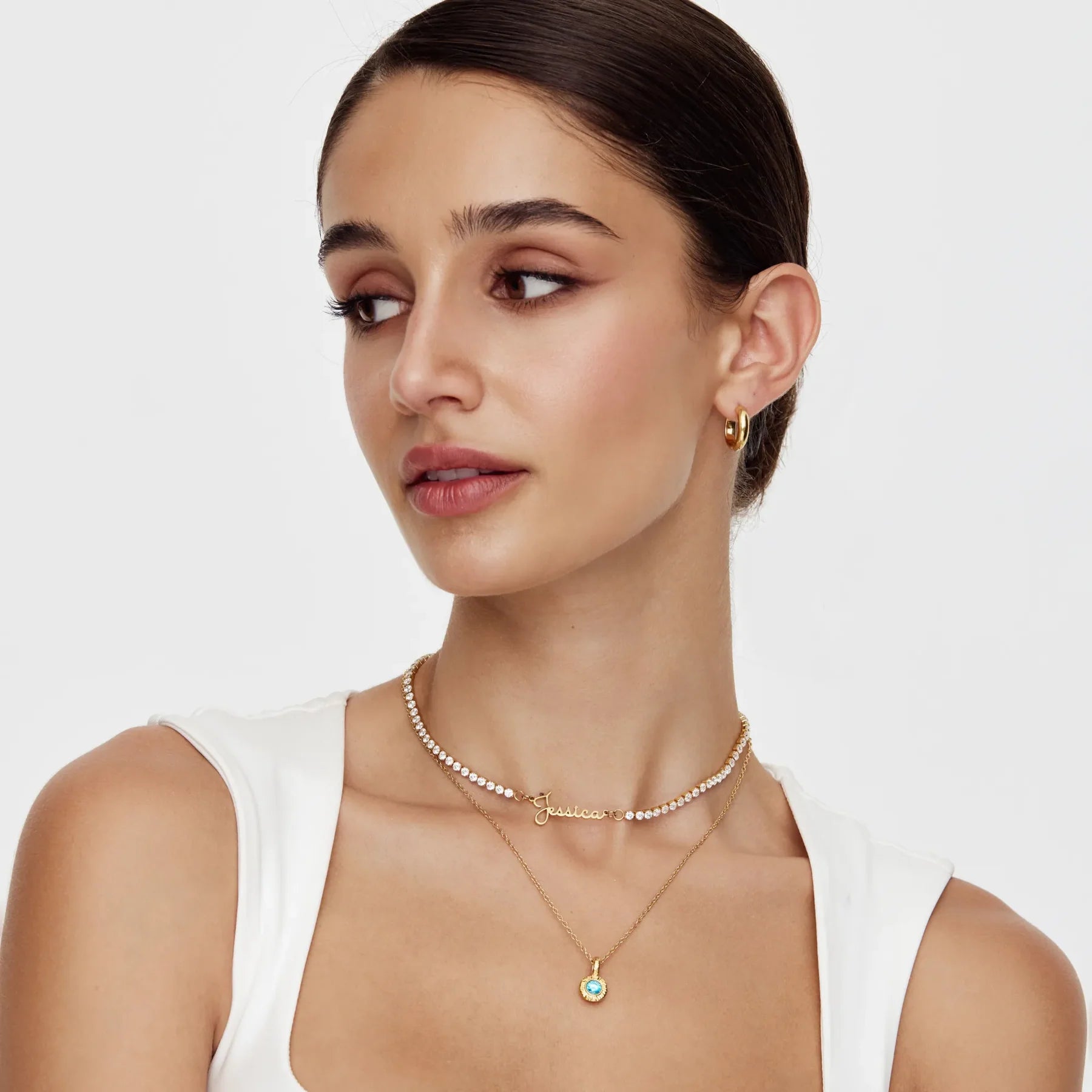 European American And British Letter Necklace