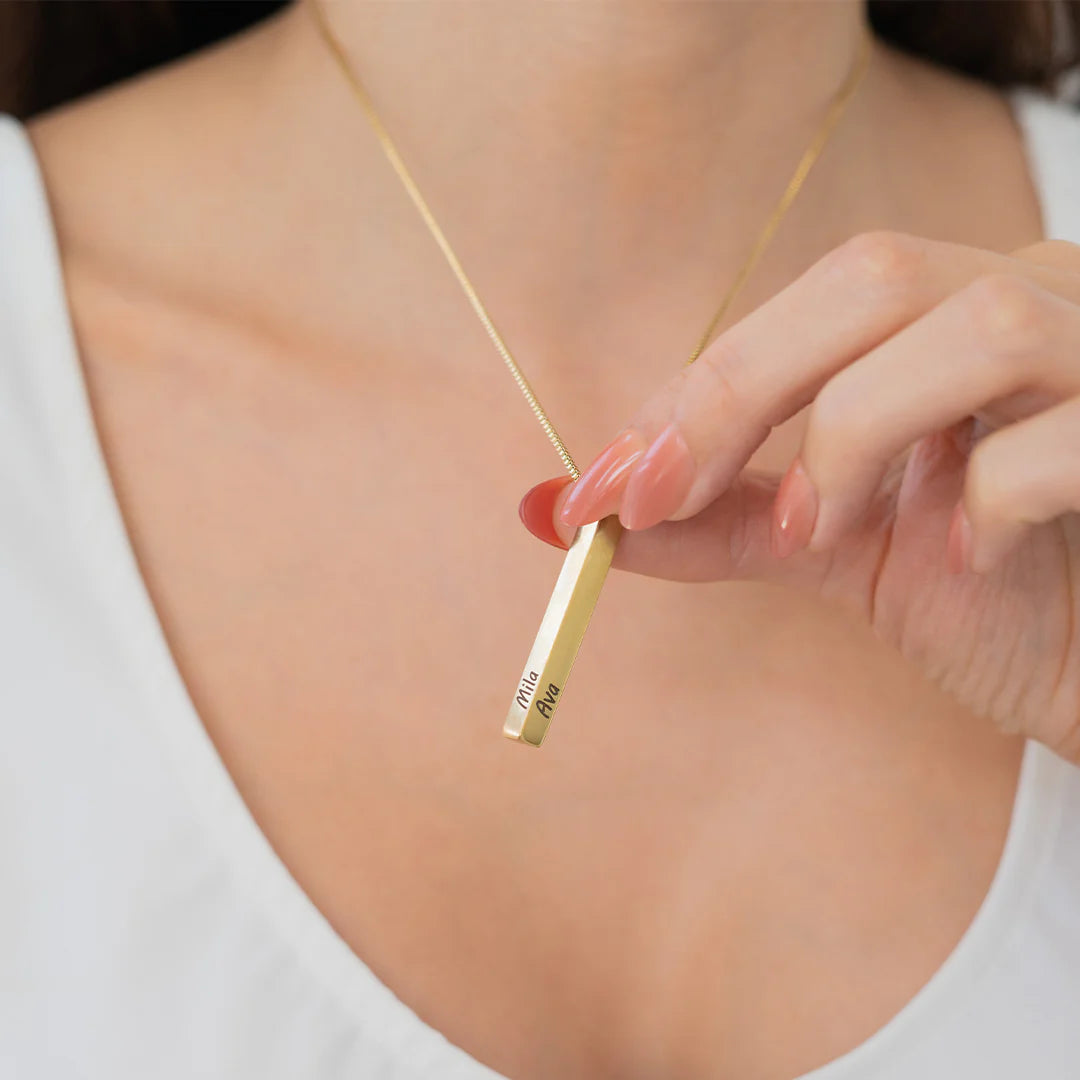 Kreuz Halskette mit 3D Design aus Kupfer