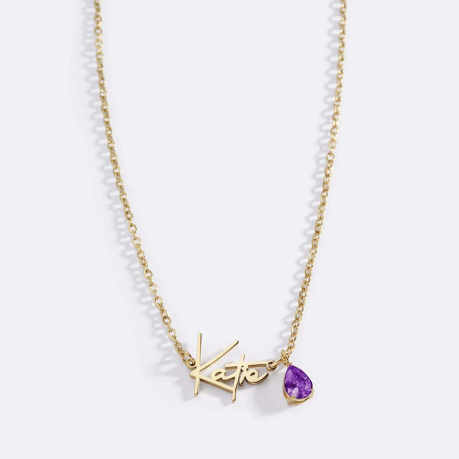 Minimalistische Namenskette – personalisiert aus Edelstahl