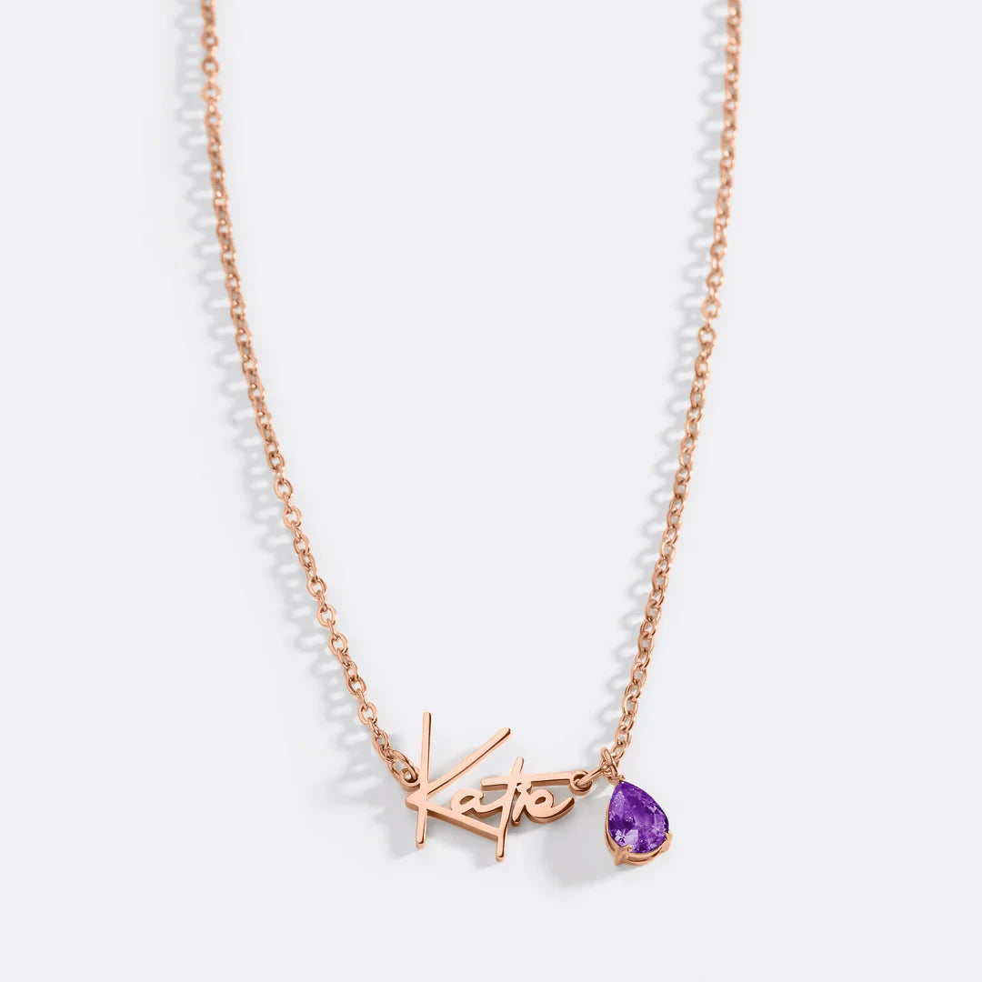 Minimalistische Namenskette – personalisiert aus Edelstahl