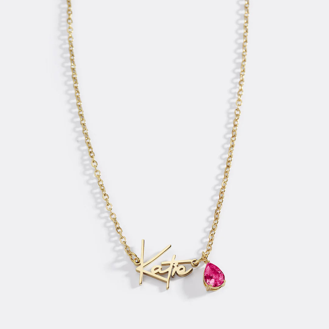 Minimalistische Namenskette – personalisiert aus Edelstahl