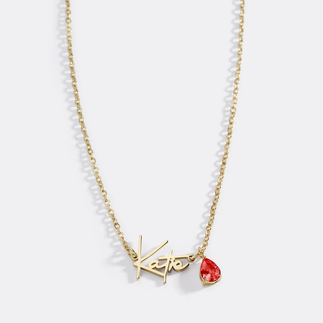 Minimalistische Namenskette – personalisiert aus Edelstahl