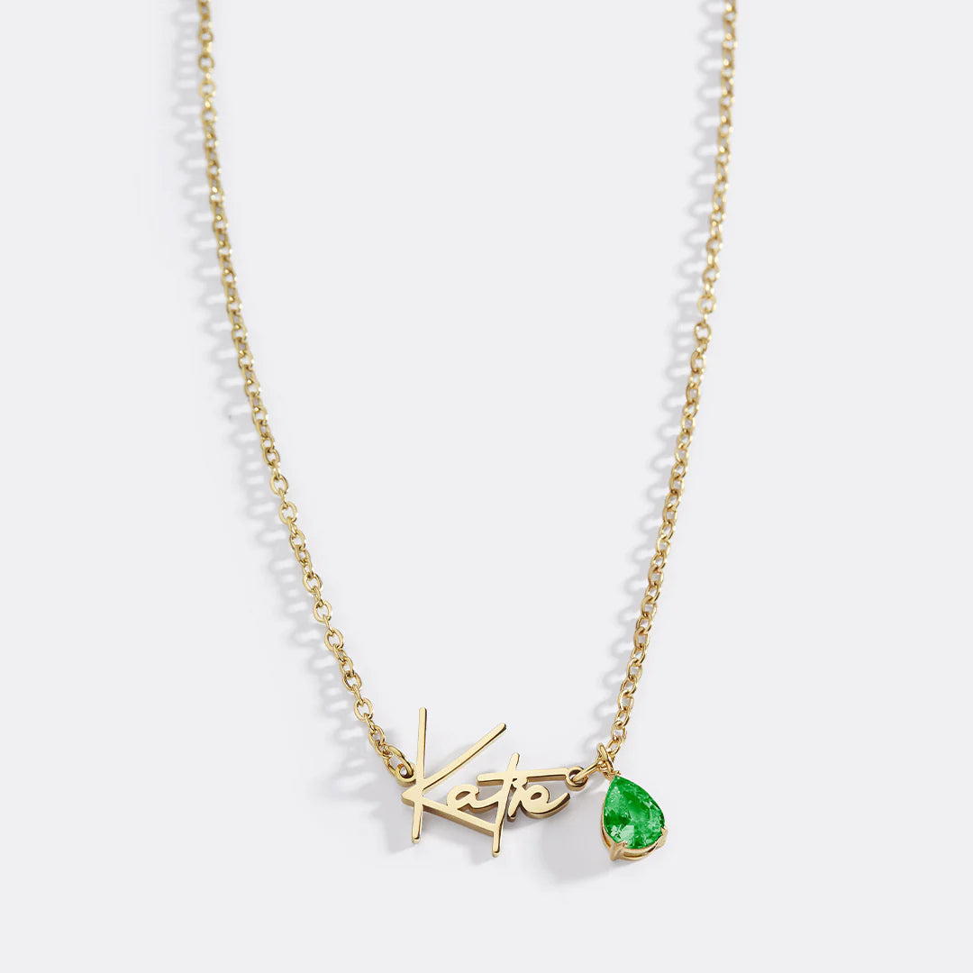 Minimalistische Namenskette – personalisiert aus Edelstahl