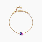 Stainless Steel Bracelet Heart-shaped Zircon Bracelet Color