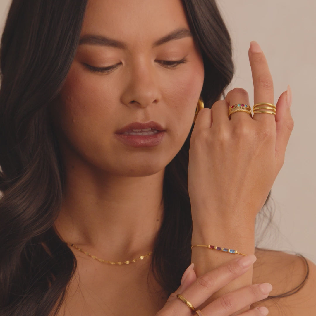 Kediy December Crystal Fashion And Exquisite Bracelet