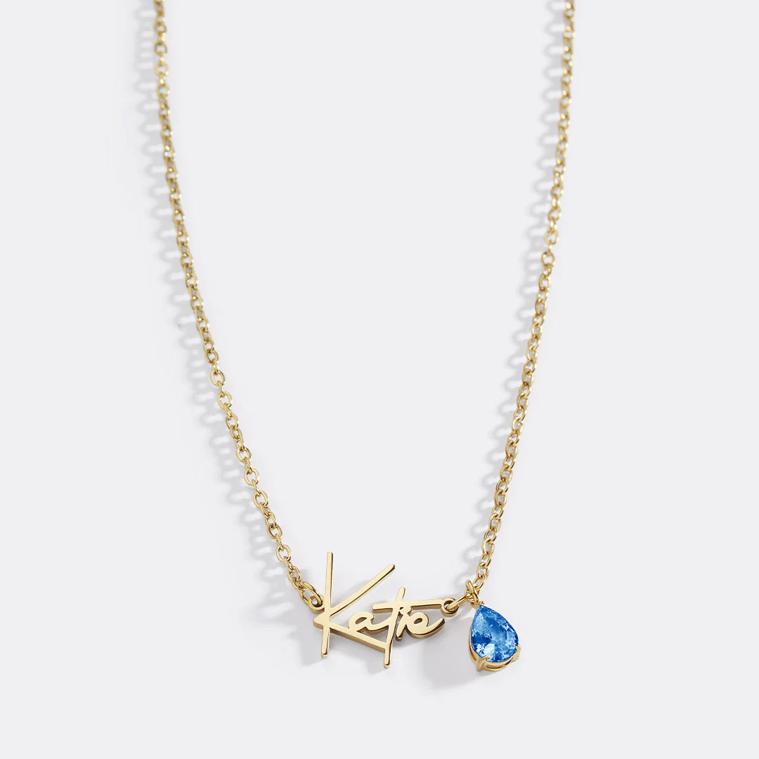 Minimalistische Namenskette – personalisiert aus Edelstahl