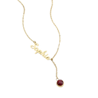 Personalisierte Kette - Name & Geburtsstein